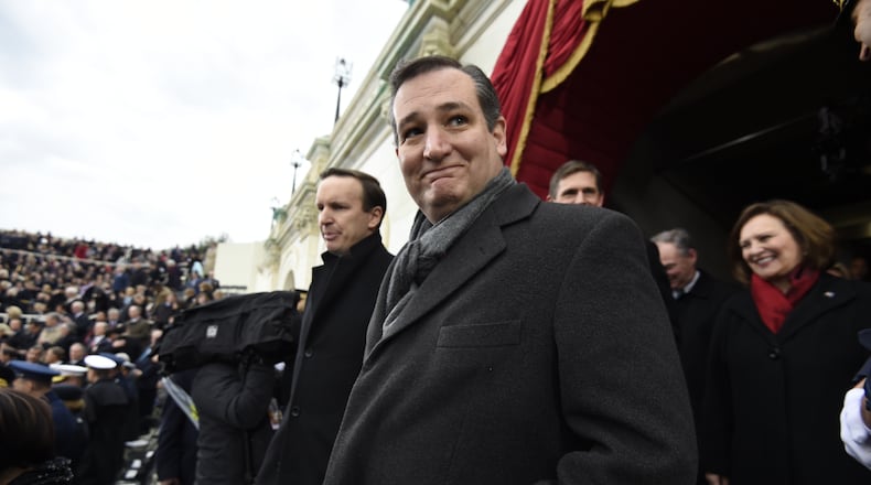 WASHINGTON, DC - JANUARY 20: US Senator Ted Cruz arrives for the Presidential Inauguration of Donald Trump at the US Capitol on January 20, 2017 in Washington, DC. Donald J. Trump will become the 45th president of the United States today. (Photo by Saul Loeb - Pool/Getty Images)