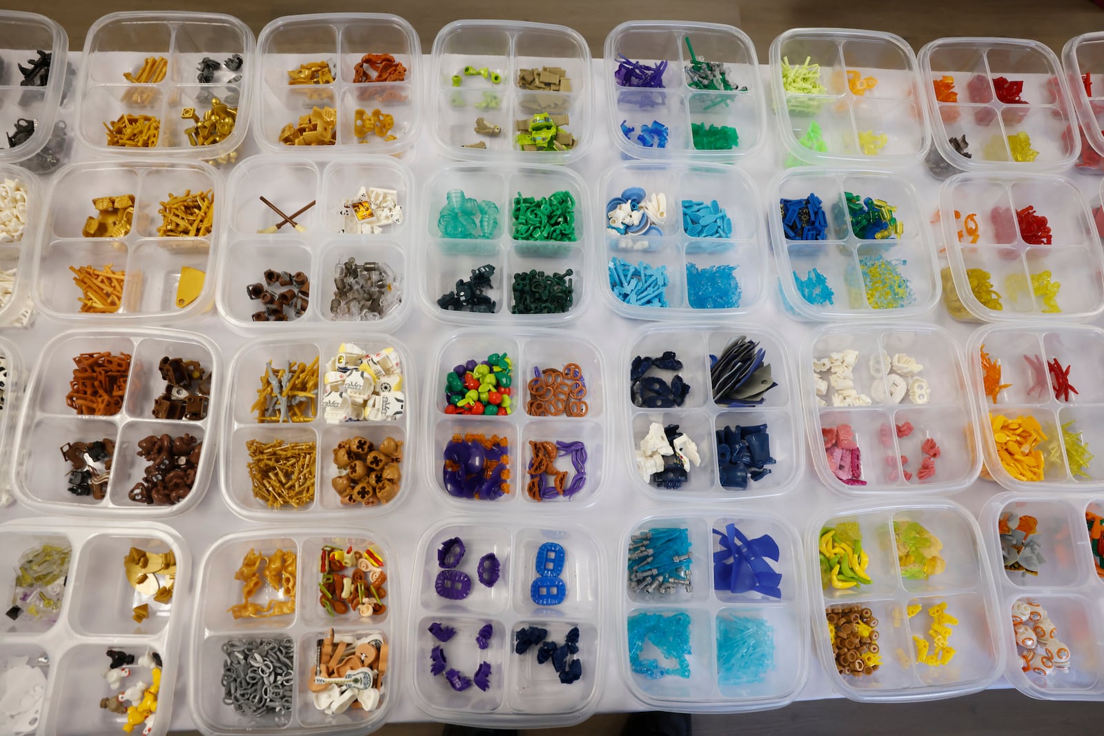 A variety of legos sit on a table on Monday, June 2, 2025, at Brick Base. JOSEPH COOKE/STAFF

