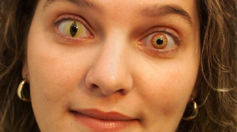 The FDA is warning the public to double check their makeup and specialty contact lenses this Halloween. Counterfeit makeup and lenses could be contaminated with lead, bacteria or other toxins that could be a health hazard. STAFF PHOTO