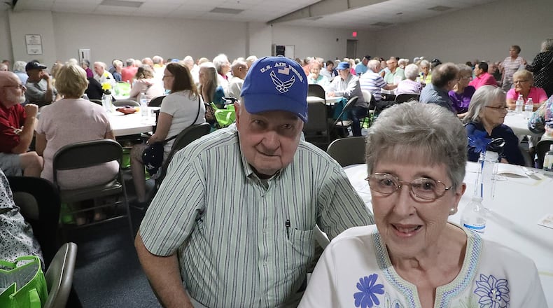 Paul and Martha Patrick were just one of the hundreds of couples that were on hand at the Golden Wedding Celebration for couples married more than 50 years. The Patricks have been married for 60 years. BILL LACKEY/STAFF