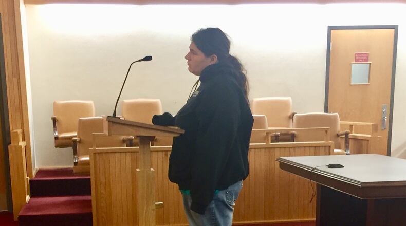 Christina Baas appeared in Clark County Municipal Court on charges of animal cruelty. JEFF GUERINI/STAFF