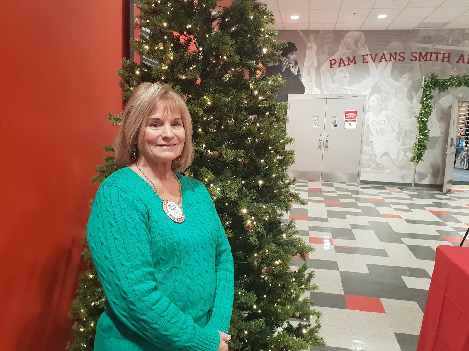 Springfield Rotary Club President Kerry Pedraza, pictured at the Springfield Rotary's 103rd Christmas Party for Children with Disabilities on Monday, Dec. 8, 2025, at at Wittenberg University, said the Christmas Party was something members of the club look forward to every year. CONTRIBUTED