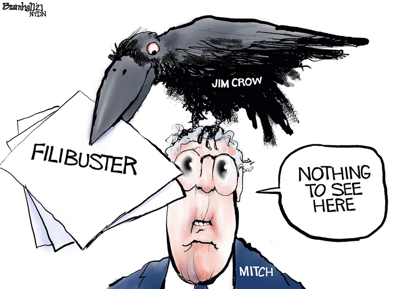 Week in cartoons: Biden press conference, Georgia voting rules and more