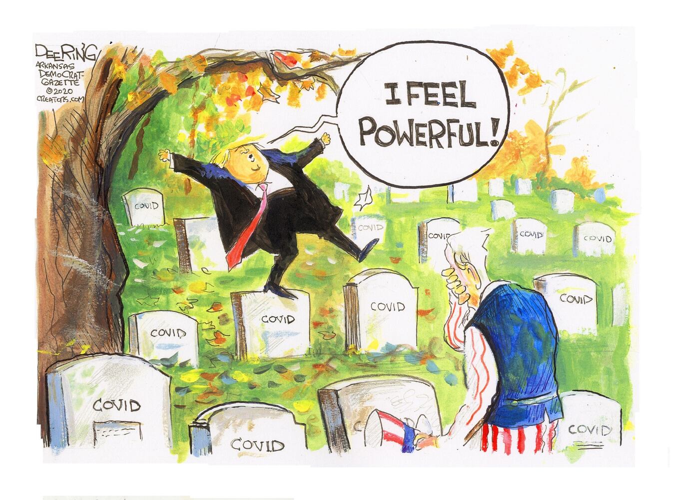 Week in cartoons: Town halls, Amy Coney Barrett and more
