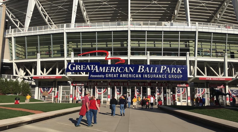 The scene at Great American Ball Park in 2018. David Jablonski/Staff