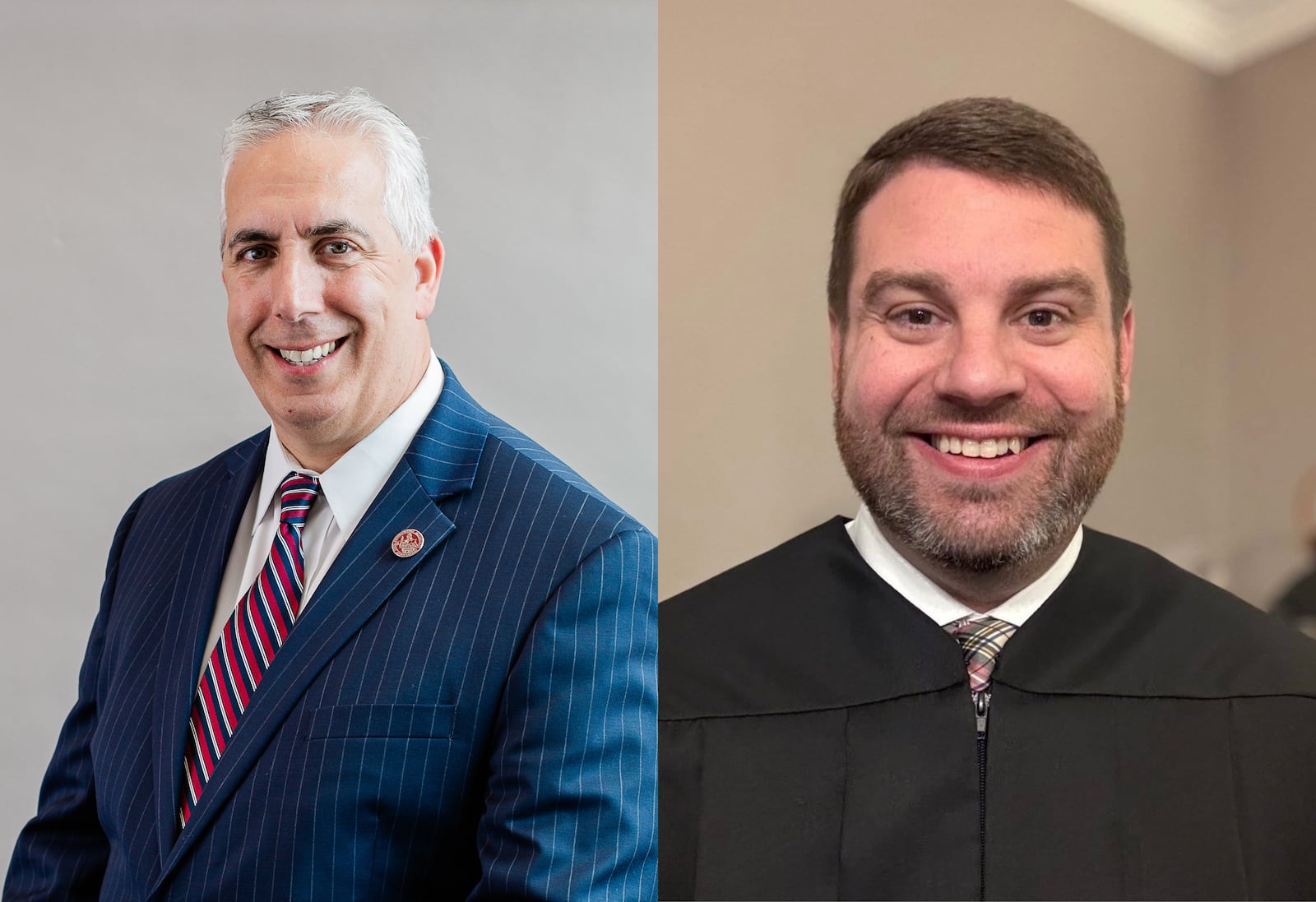 Champaign County Prosecutor Kevin Talebi (left) is facing Magistrate Gregory Harvey for an open seat in the Municipal Court. CONTRIBUTED