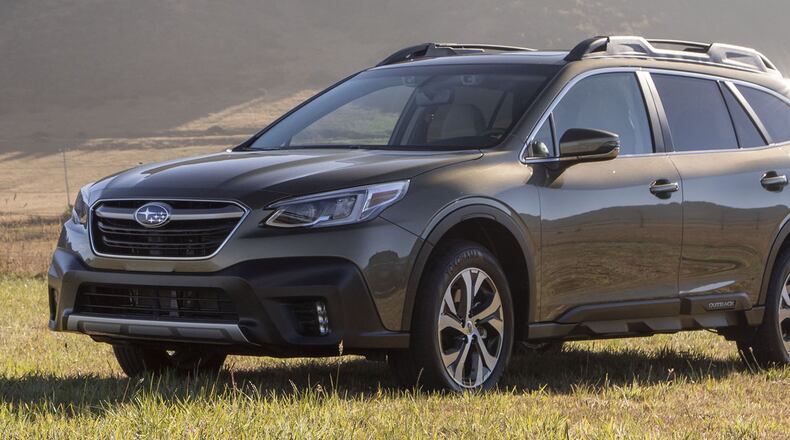 The sixth-generation 2020 Outback comes standard with Symmetrical All-Wheel Drive and Subaru s award-winning EyeSight Driver Assist Technology. Subaru photo