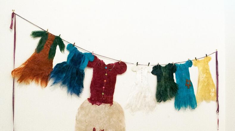 Springfield artist and educator Annette Eshelman has works in three separate exhibitions in February including one in Maryland where this piece, "On a Line," is on display. Contributed photo