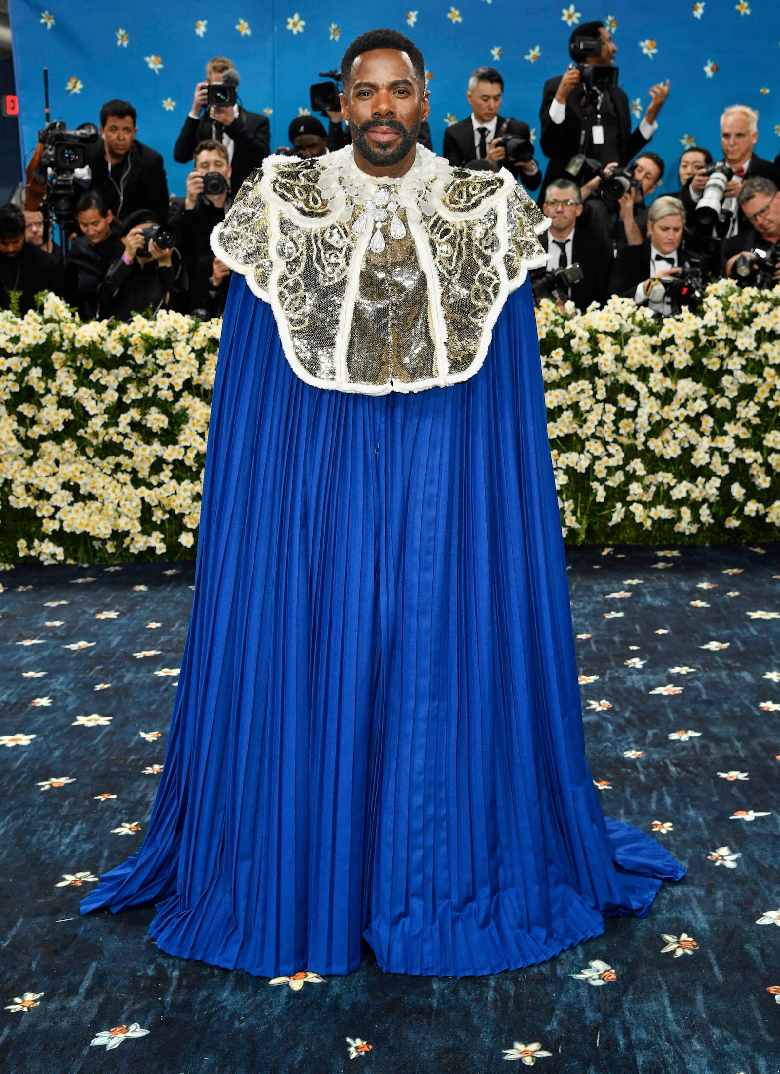 Colman Domingo attends The Metropolitan Museum of Art's Costume Institute benefit gala celebrating the opening of the "Superfine: Tailoring Black Style" exhibition on Monday, May 5, 2025, in New York. (Photo by Evan Agostini/Invision/AP)