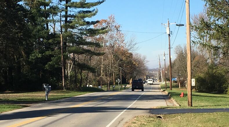 Skyler Ludington, 18, was killed on Thanksgiving night while walking on this stretch of road near his father’s home in Warren County. Staff photo by Lawrence Budd