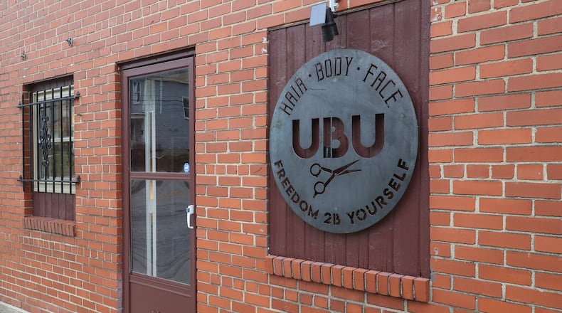 The exterior of UBU Hair Studio on North Fountain Avenue. BILL LACKEY/STAFF