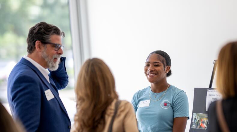 Tymeerah De'Armond, an intern in the civic internship program at Wittenberg University’s Hagen Center's, pictured at the Springfield Museum of Art, where a celebration for the interns was recently held. CONTRIBUTED