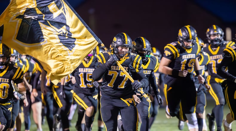 Shawnee defeated Urbana 42-14 in a Division IV, Region 16 quarterfinal on Friday, Nov. 3, 2023. Michael Cooper/CONTRIBUTED