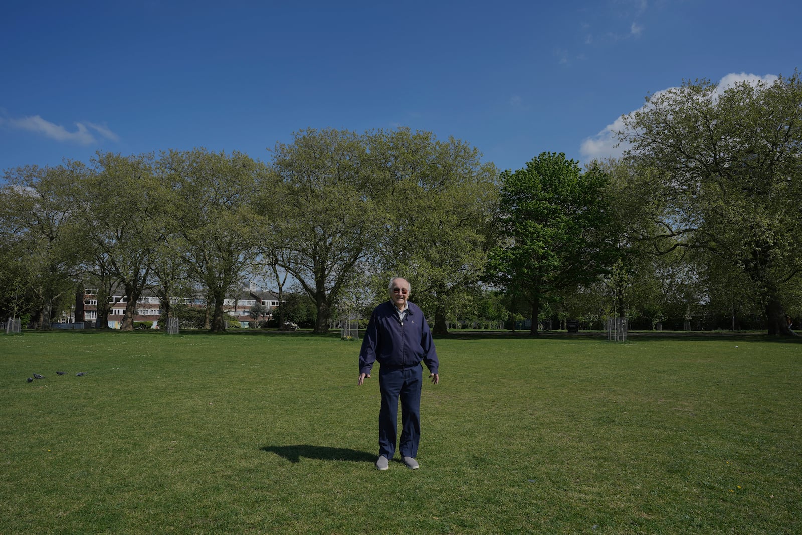A general view of Victoria Park, in London, Thursday, April 24, 2025. (AP Photo/Kin Cheung)