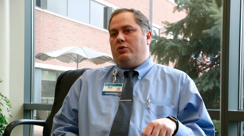 Matthew Caldwell, the new CEO of Community Mercy Health Partners, talks about his plans for Springfield Regional Medical Center. BILL LACKEY/STAFF