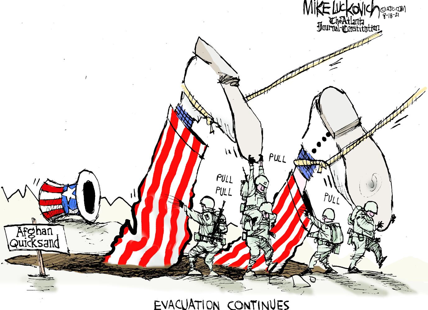 Week in cartoons: Afghanistan pullout and more