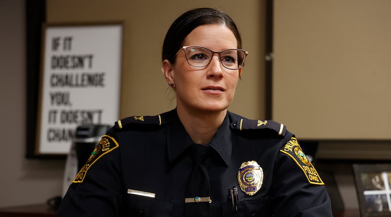 Springfield Police Chief Allison Elliott, Wednesday, March 15, 2023. BILL LACKEY/STAFF
