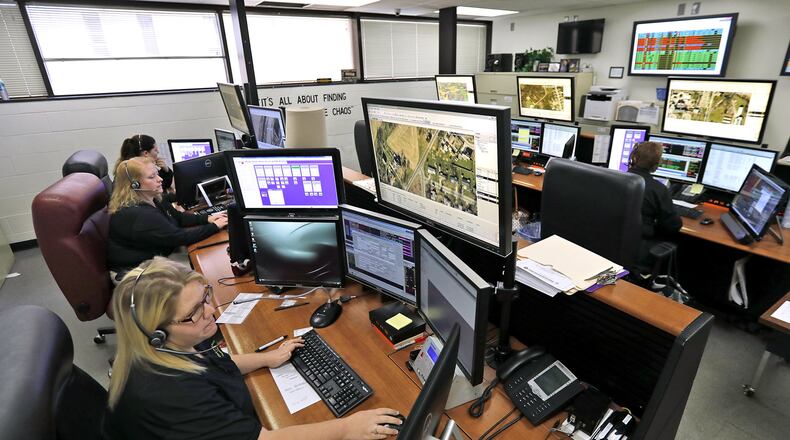 The Clark County Dispatch Center. Bill Lackey/Staff