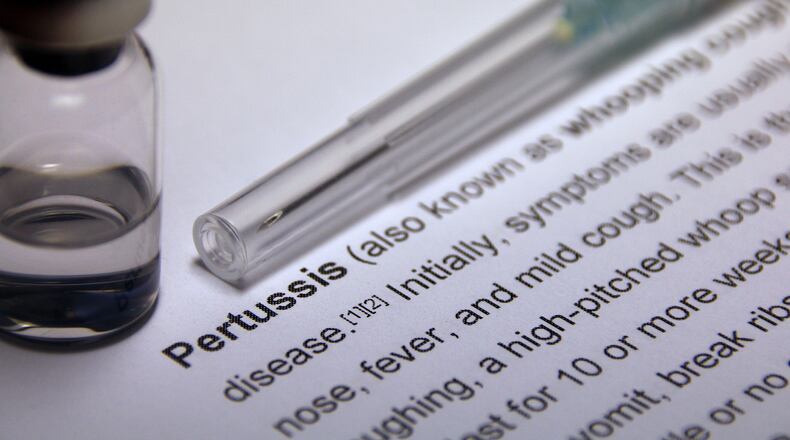 Montgomery County this year has seen a doubling of whooping cough — or pertussis — cases compared to all of 2022, including a recent case in Kettering City Schools. FILE