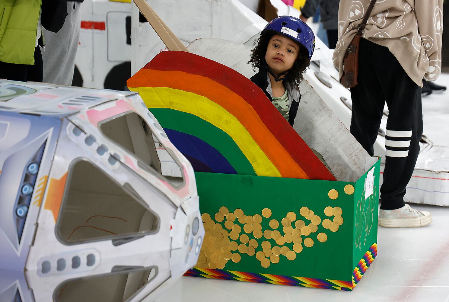 Cardboard Bobsled Races SNS