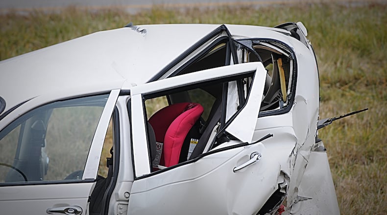 A Dayton woman has been charged with vehicular manslaughter after a Clark County car accident on Thanksgiving results in the death of an 18-month-old. Marshall Gorby/STAFF