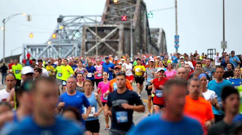 About 30,000 runners are expected to participate this weekend in Flying Pig Marathon race events in Cincinnati. FILE PHOTO