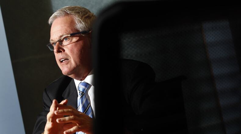 Peter McGrath, a 1972 University of Dayton alumnus, was the keynote speaker at the 10th annual Business as a Calling Symposium at UD Wednesday.