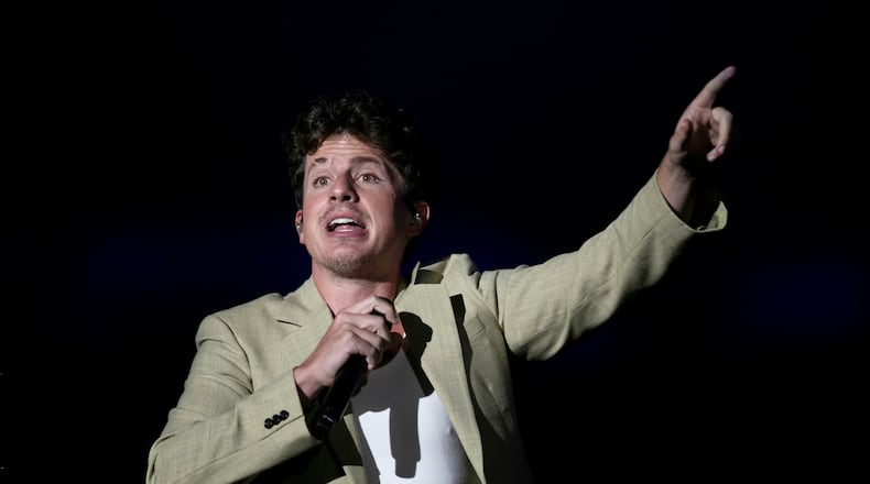FILE - American singer Charlie Puth performs at the Rock in Rio music festival in Rio de Janeiro, Thursday, Sept. 19, 2024. (AP Photo/Bruna Prado, File)
