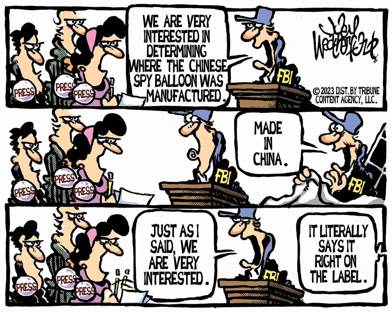 WEEK IN CARTOONS: Ohio derailment, unidentified flying objects and more