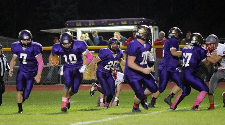 Mechanicsburg’s Cannon Propst (67) was first team D-VI All-Ohio. STAFF