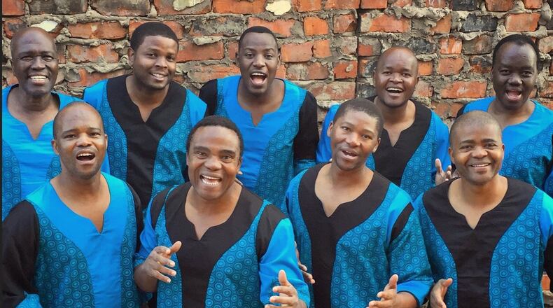Ladysmith Black Mambazo, one of the highest-profile world music groups, will perform songs and dance from its South African culture during a concert at Wittenberg University. CONTRIBUTED