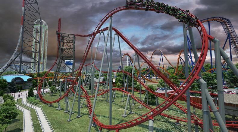 Cedar Point's newest record-breaking ride will feature will feature 13 weightless airtime moments - CONTRIBUTED artist concept rendering courtesy of Cedar Point.