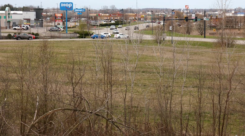 A developer wants to include a car wash in an area the city of Springfield has wanted to develop for several years north of the St. Paris Pike Connector on Bechtle Avenue, shown Monday, April 3, 2023. A hotel also is proposed for the area. BILL LACKEY/FILE