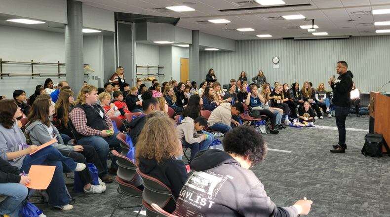 Students from seven Clark County middle schools came together recently at Wittenberg University to explore the theme of resiliency through speakers and workshops and will now take these skills back to their schools to put together programs and activities centered around resiliency.