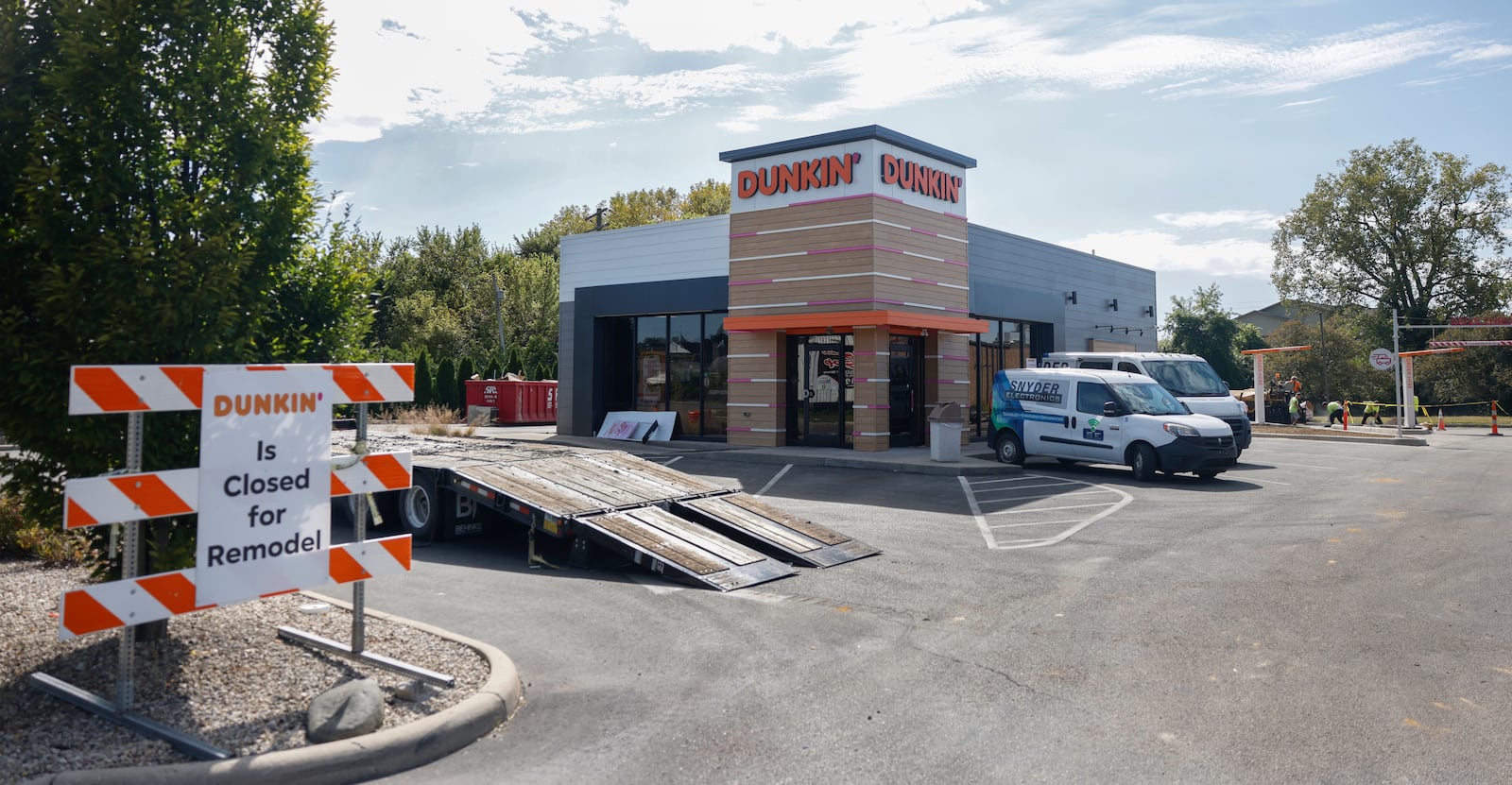 A view of Dunkin' on South Limestone Street on Wednesday, September 10, 2025, in Springfield. The store is closed for remodeling until it's grand opening on October 7, 2025.  JOSEPH COOKE/STAFF  