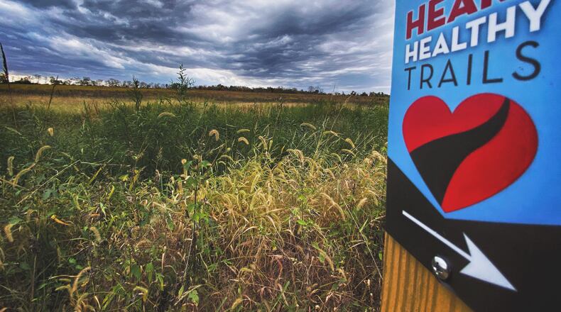Fiver Rivers MetroParks have Heart Healthy Trails at several parks, including Carriage Hill and Germantown parks. MIKE COOPER/CONTRIBUTED