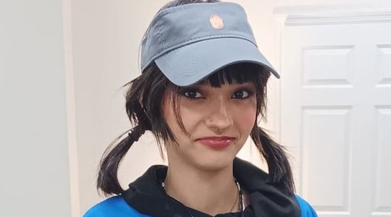 Ellie Carder, 14, was last seen Jan. 31, 2024, in the area of East Staunton Road and Michigan Avenue in Troy, headed toward the Great Miami River, where her backpack was found Tuesday, Feb. 6. CONTRIBUTED