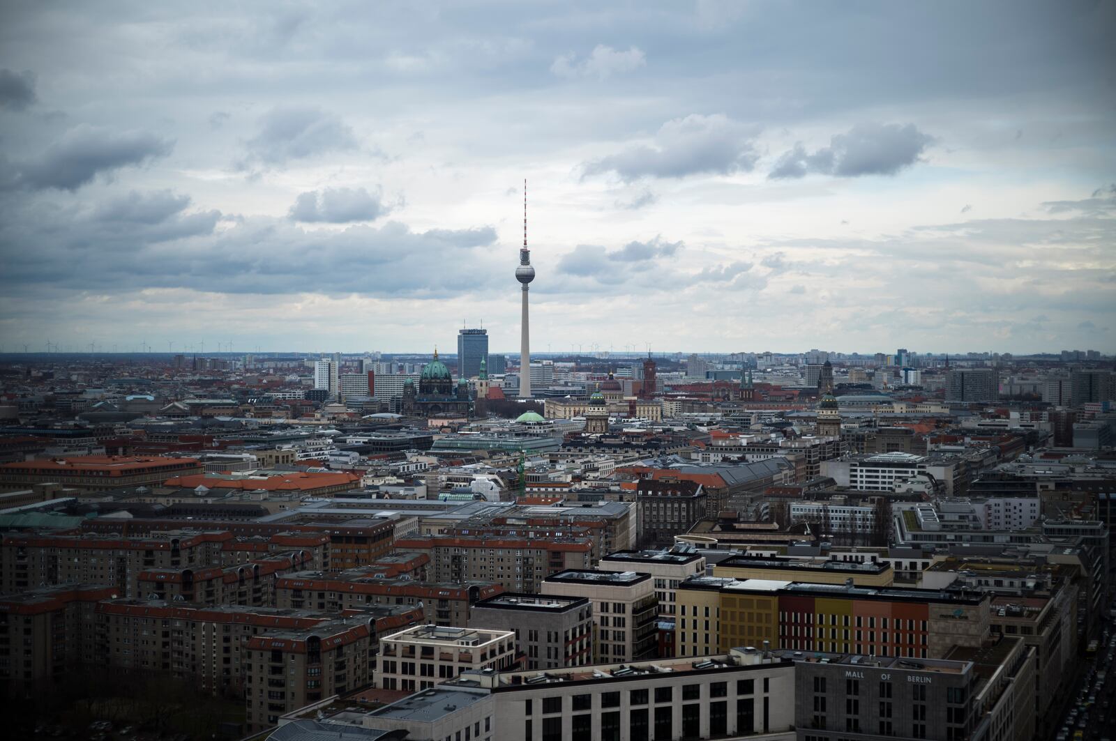 FILE - A view of the Berlin TV Tower, in the center of Berlin, March 24, 2023. (AP Photo/Markus Schreiber, File)