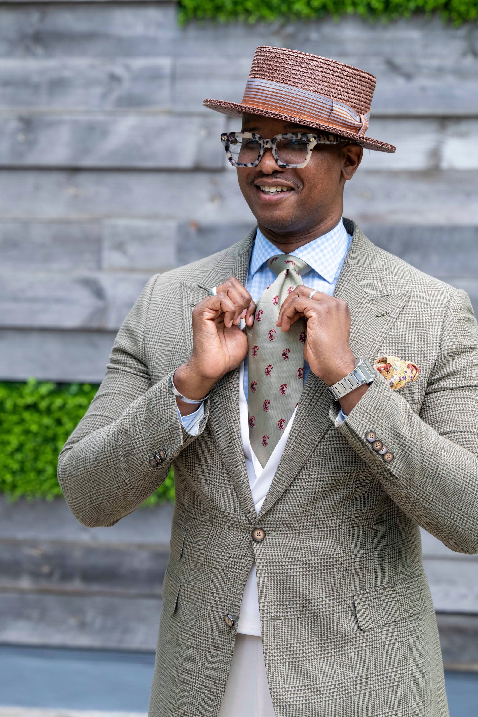 Style advisor, Michael Andrew, poses for a portrait on Friday, May 2, 2025, in Atlanta. (Photo by Paul R. Giunta/Invision/AP)