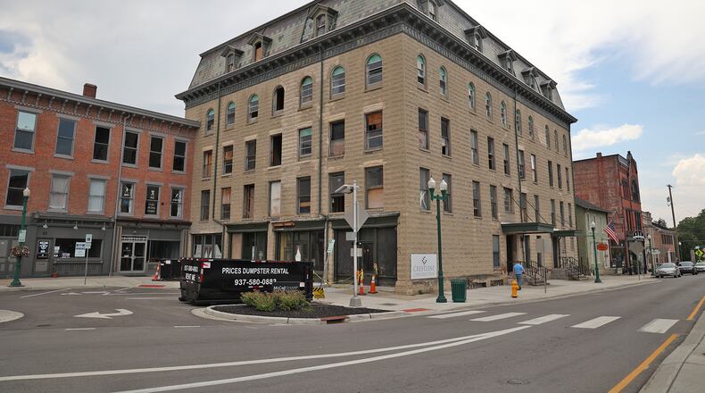 The Douglas Hotel in Urbana will open as Legacy Place senior apartments later this year. BILL LACKEY/STAFF