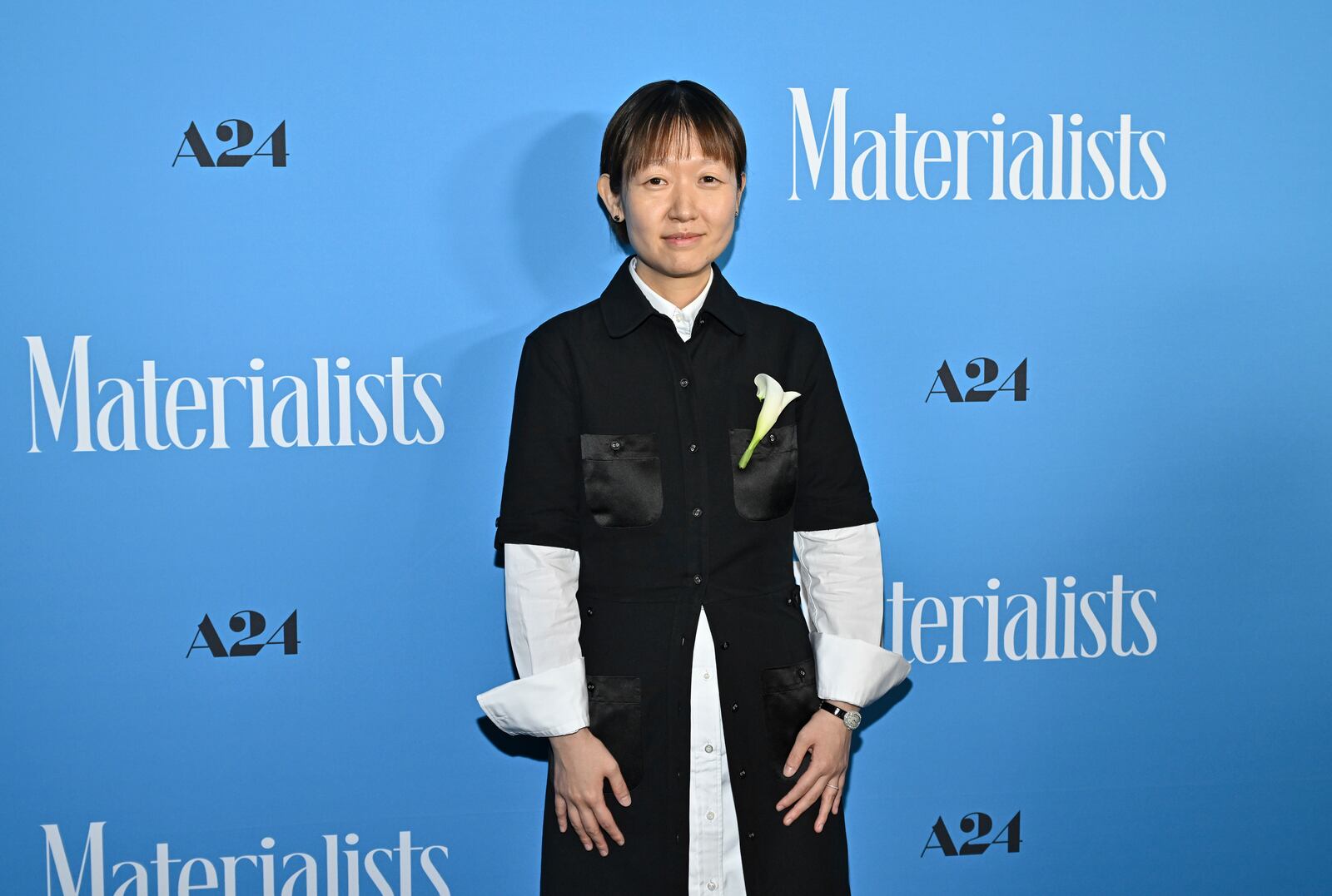 Director Celine Song attends the premiere of "Materialists" at the DGA New York Theater on Saturday, June 7, 2025, in New York. (Photo by Evan Agostini/Invision/AP)