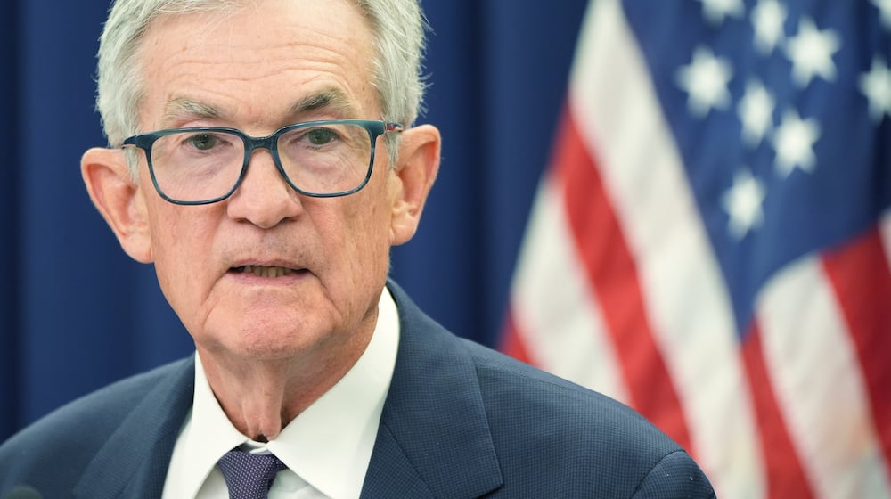 Federal Reserve Chair Jerome Powell speaks during a news conference after a Federal Open Market Committee meeting, Wednesday, Jan. 28, 2026, at the Federal Reserve Board Building in Washington. (AP Photo/Jacquelyn Martin)
