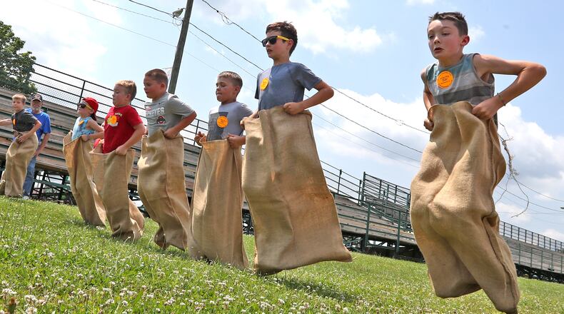 The Exchange Club of Springfield will celebrate their 100th anniversary on Oct. 5. The club's signature project “Kid’s Day at the Clark County Fair" celebrated its 72nd year in July where kids participated in Youth Day games. BILL LACKEY/STAFF