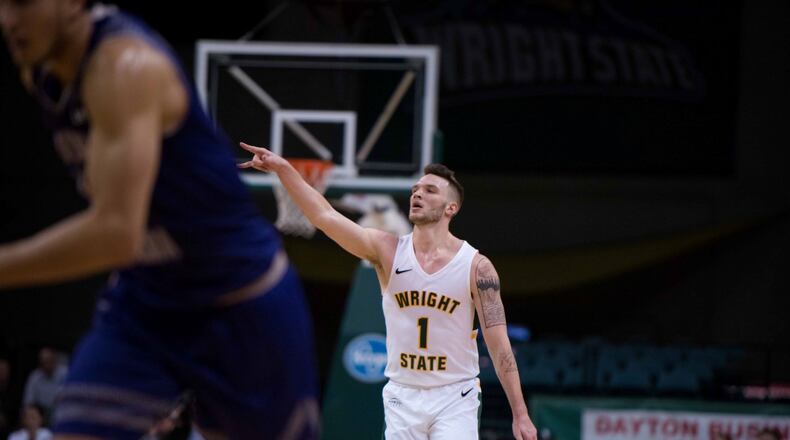 Bill Wampler led Wright State with 22 points in Saturday’s road loss to Idiana State. FILE PHOTO