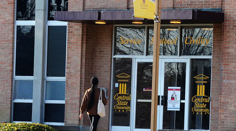 Central State University has partnered with nearly 30 corporate partners to help advance diversity, equity and inclusion. FILE/MARSHALL GORBY\STAFF