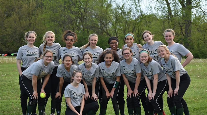 The Catholic Central High School softball team won its first postseason game since 2004 on Tuesday, beating Dayton Christian 13-1. CONTRIBUTED PHOTO