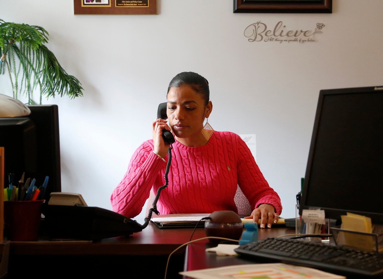 Tyra Patterson earned her paralegal certificate during her years in prison. She is now working for the Ohio Justice & Policy Center in Cincinnati. LISA POWELL / STAFF