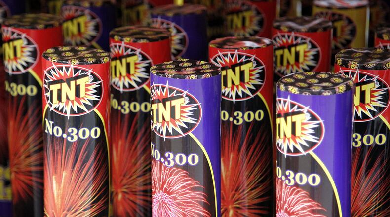 Fireworks for sale at TNT Fireworks in Jefferson Township. TY GREENLEES / STAFF