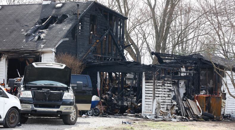 The Clark County Combined Health District on Wednesday March, 8, 2023, began checking water quality for nearby residents after a house fire in the 2000 block of West Jackson Road in Green Twp. on March 1. BILL LACKEY/STAFF