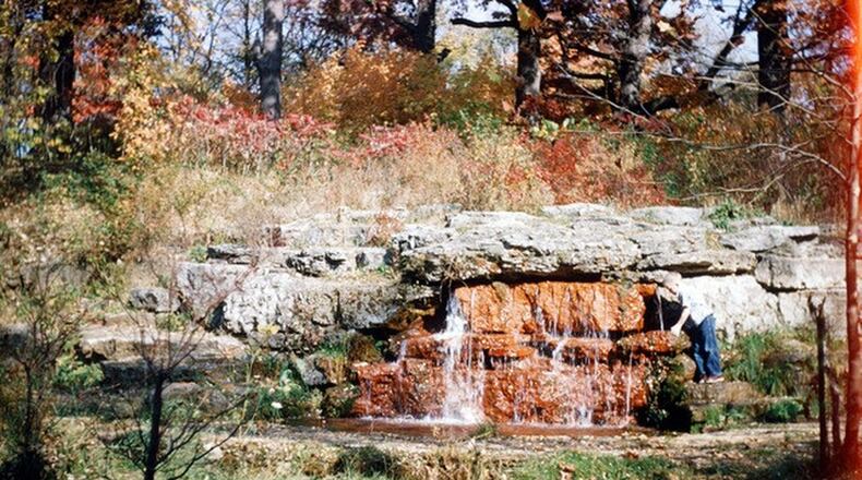 Ohio Gov. Mike DeWine drinking from the Yellow Spring as a child in 1954. CONTRIBUTED PHOTO